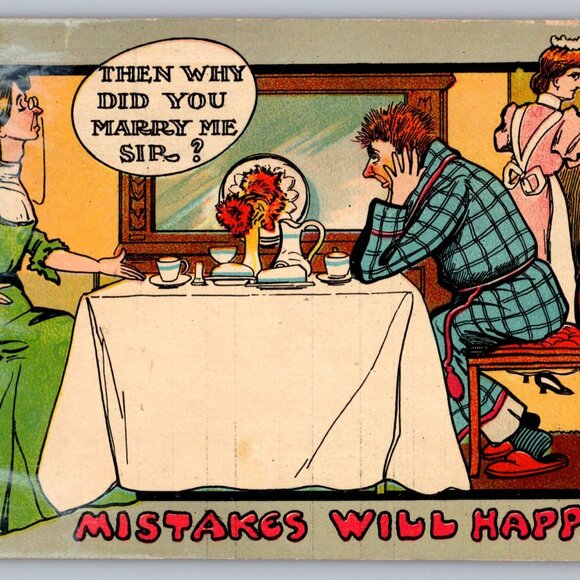 Postcards Lot of 8 Humor Vintage Posted & Unposted #915 - Picture 5 of 16